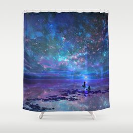 Ocean, Stars, Sky, and You Shower Curtain