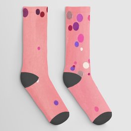 Shades of Red Dots Socks