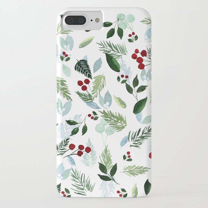 blue christmas iphone case