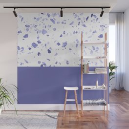 Very Peri 2022 Color Of The Year Violet Blue Periwinkle Terrazzo Marble Wall Mural