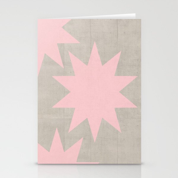 pink stars Stationery Cards
