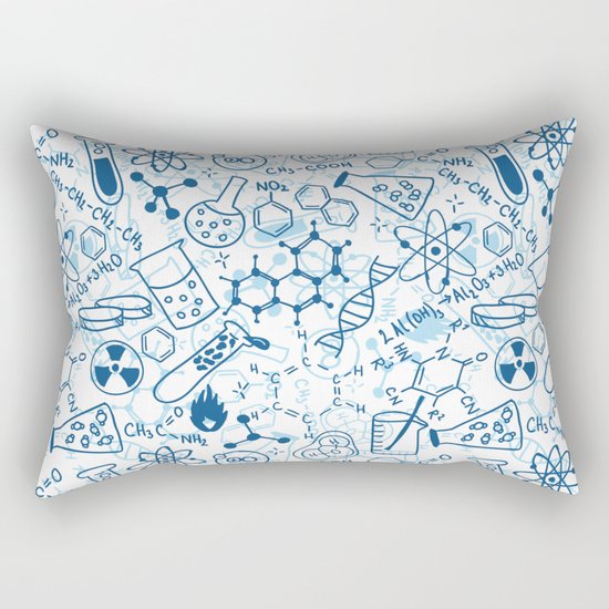 School chemical pattern #2 Rectangular Pillow