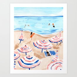 Beach Umbrella Art Prints For Any Decor Style | Society6