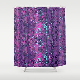 Lilac Abstract Distortion Shower Curtain