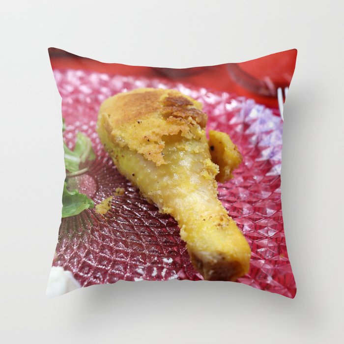 Maryland fried chicken Throw Pillow