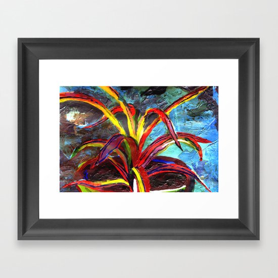 spider plant Framed Art Print