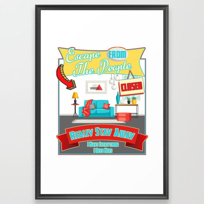 Escape from the People Framed Art Print