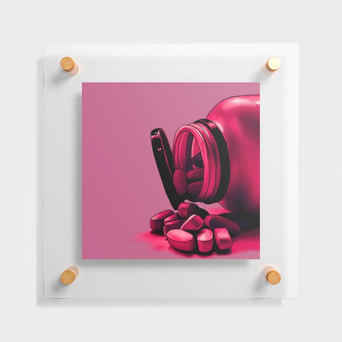 Ruby Pills  Floating Acrylic Print