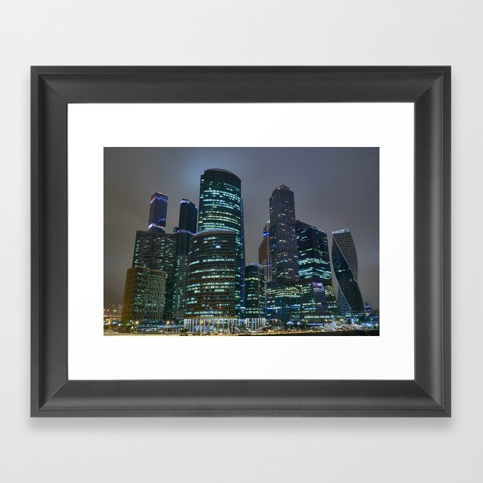 Moscow’s Skyscrapers Framed Art Print