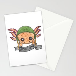 Copper Axolotl Stationery Cards
