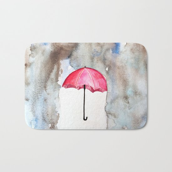 The Red Umbrella Bath Mat