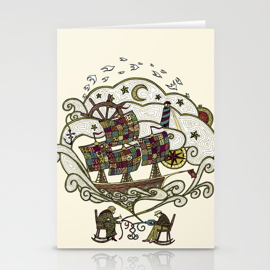 My Father was a Sailor, and My Mother, a Quilter Stationery Cards