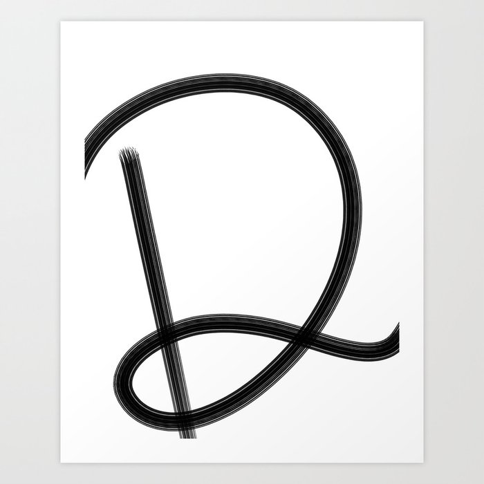 letter d in calligraphy