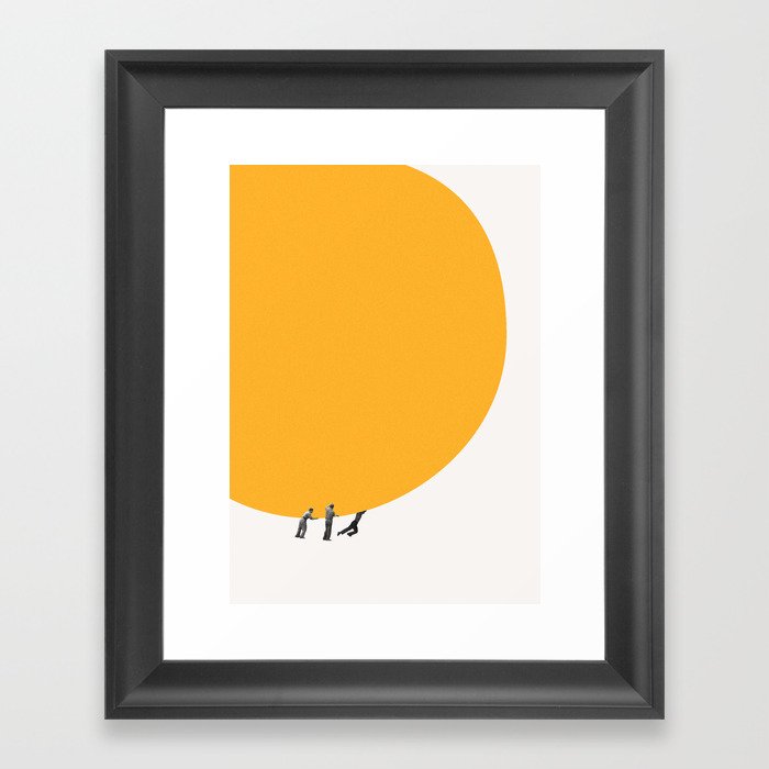 We can move the sun together Framed Art Print