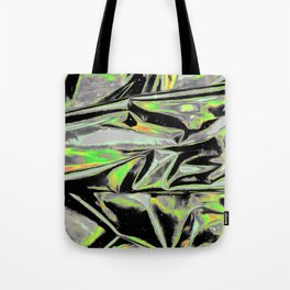 Evacuation Foil Iridescent Space Vaporwave Marble Abstract Tote Bag
