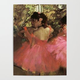 Dancers In Pink 1885 By Edgar Degas | Reproduction | Famous French Painter Poster