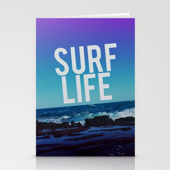 Surf Life Stationery Cards