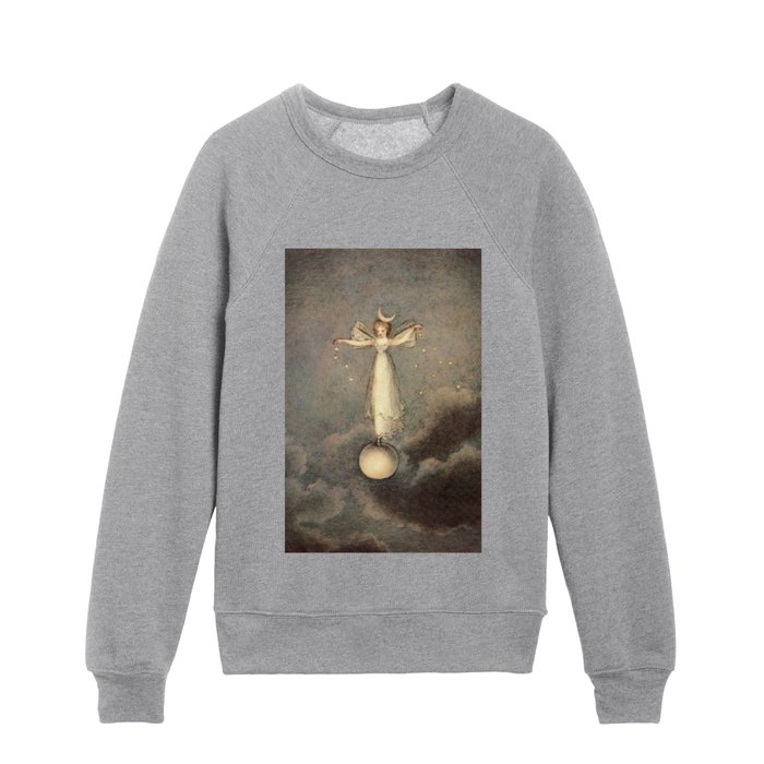 Lady of Starlight by Amelia Jane Murray (1899) Kids Crewneck