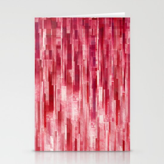 Red Rain Stationery Cards