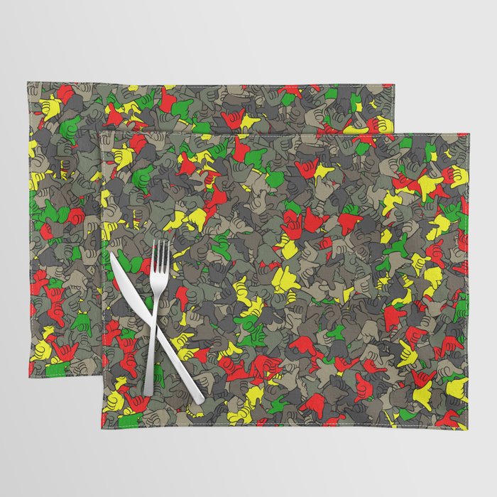 Rasta camouflage Placemat