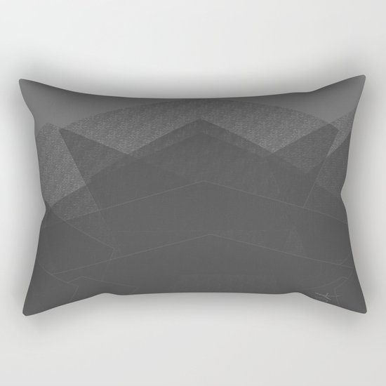 Grey Mountain Climbing. Rock Climbing Rectangular Pillow