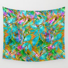 Floral Abstract Stained Glass G265 Wall Tapestry
