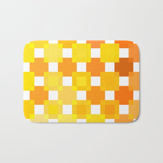 50 Squares of YELLOW - Living Hell Bath Mat