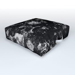 Black and White Outdoor Floor Cushion