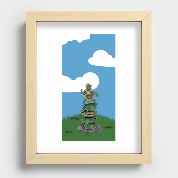 Yertle The Turtle Recessed Framed Print