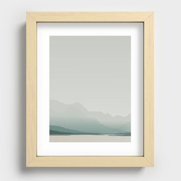 Serene mountain lake Recessed Framed Print