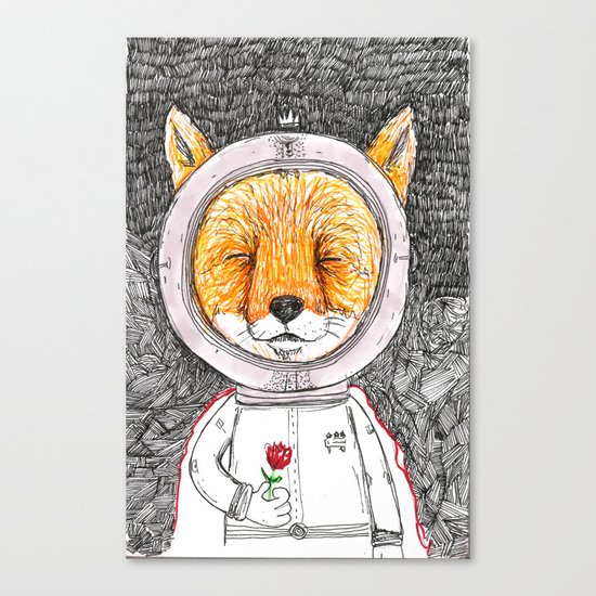 Le Petit Fox Canvas Print