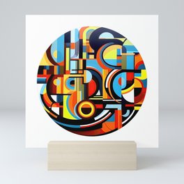 Circular Abstract Designs (08) Mini Art Print