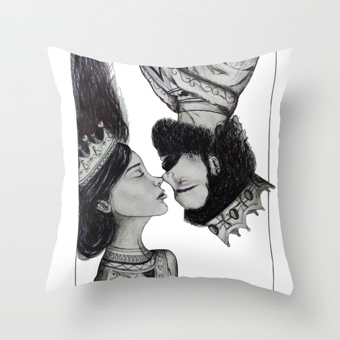 You Are My King of Hearts Throw Pillow