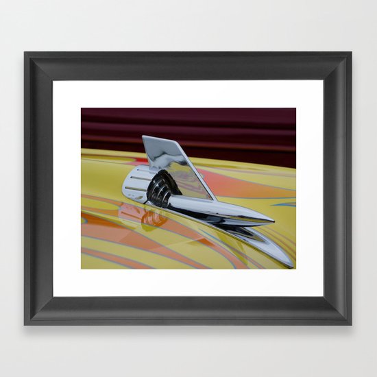 Rocket with Pinstripes Framed Art Print