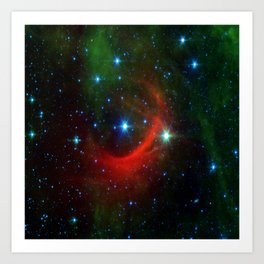 Kappa Cassiopeiae star in the constellation Cassiopeia (NASA/JPL-Caltech) Art Print