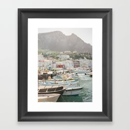 Boats of Capri Framed Art Print