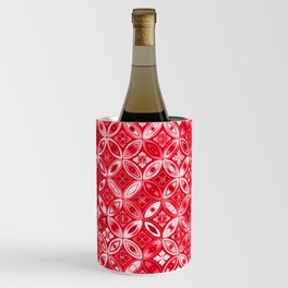 RED Ornate Prismatic Background. Wine Chiller