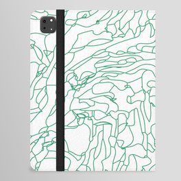 Green organic line iPad Folio Case