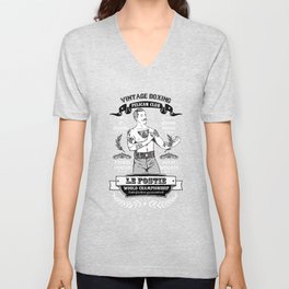 Vintage Boxing - Black Edition V Neck T Shirt