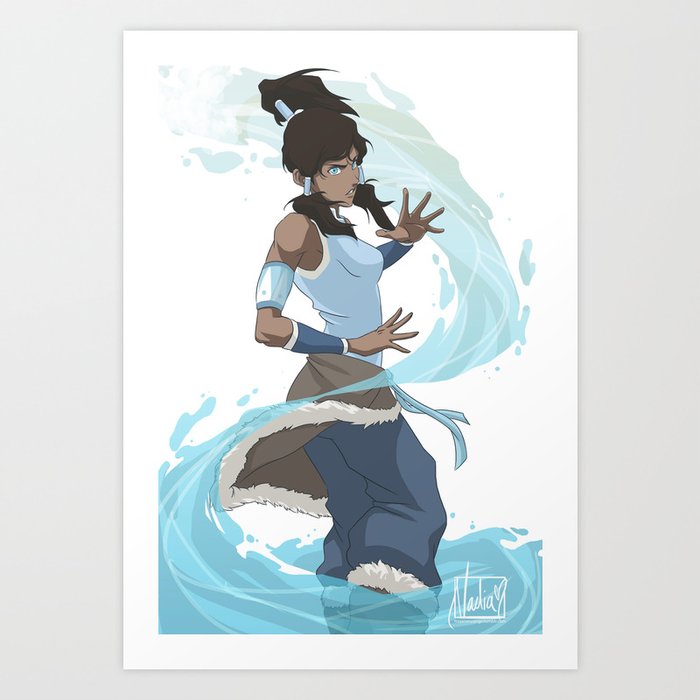 Avatar Korra - Water Art Print