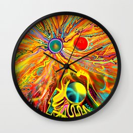 Sun Atom Wall Clock