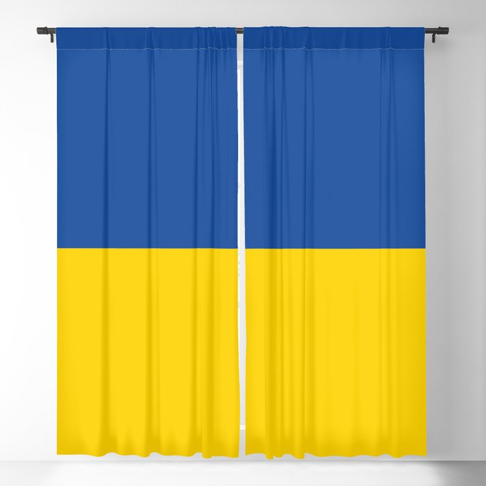 Ukraine Flag Print Ukrainian Country Pride Patriotic Pattern Blackout Curtain