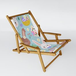 Happy Easter Cute Rabbits Collection Sling Chair