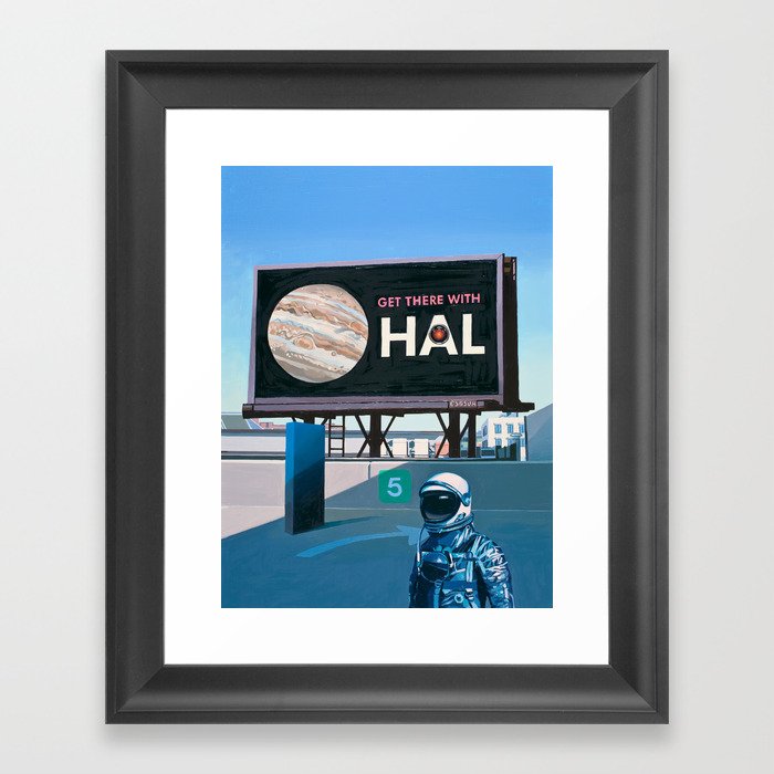Get There With Hal Framed Art Print
