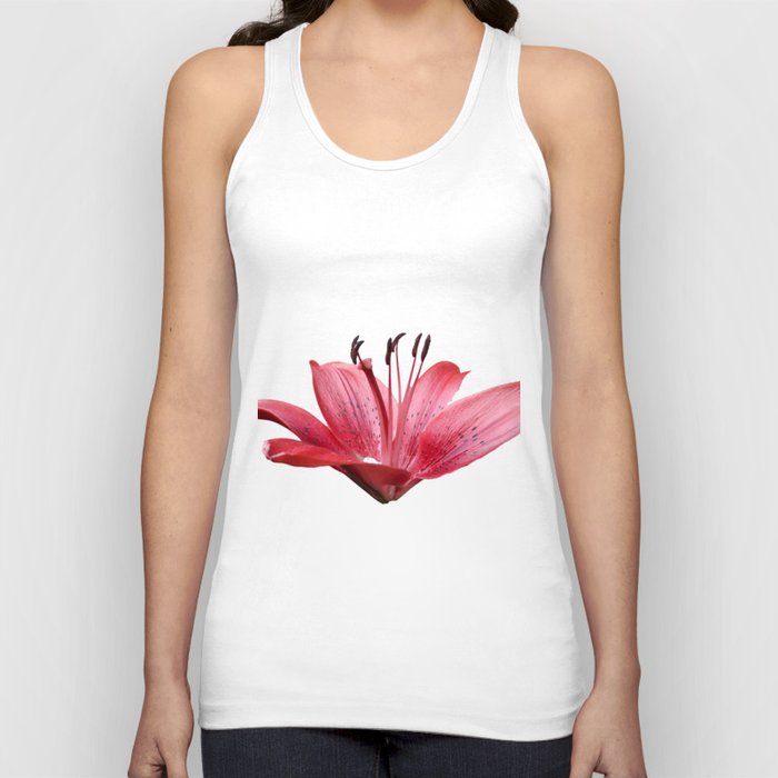  Botanical red tiger Lilly flower blossom Tank Top