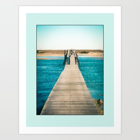 Boardwalk in Sandwich, Massachusetts Art Print