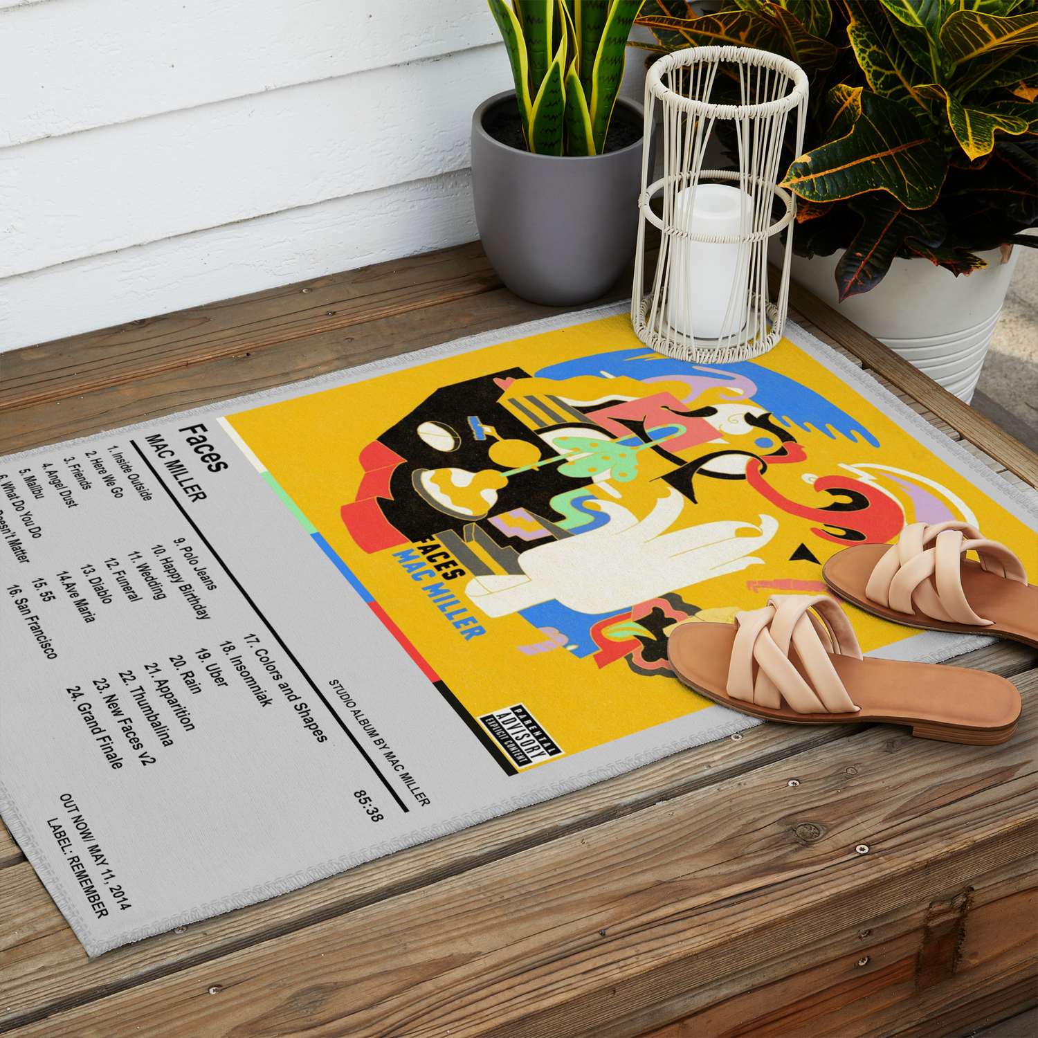 Mac Miller "Faces" Art Music Album Poster HD Print Wall Decor 12" 16" 20" 24" 