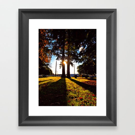 Autumn afternoon Framed Art Print