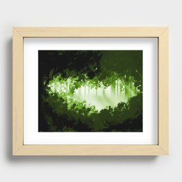 Green Forest Recessed Framed Print