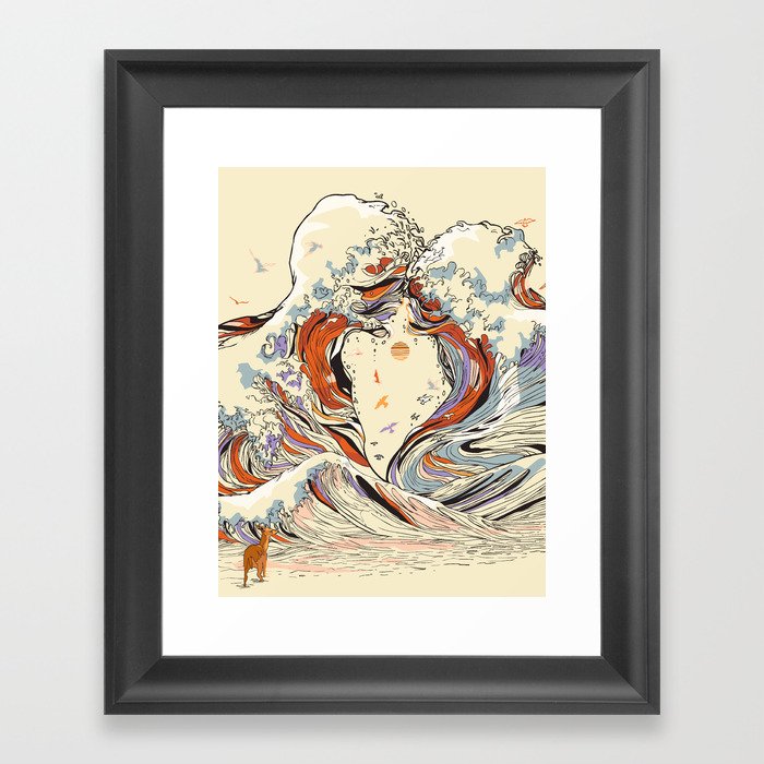 The Wave of Love Framed Art Print
